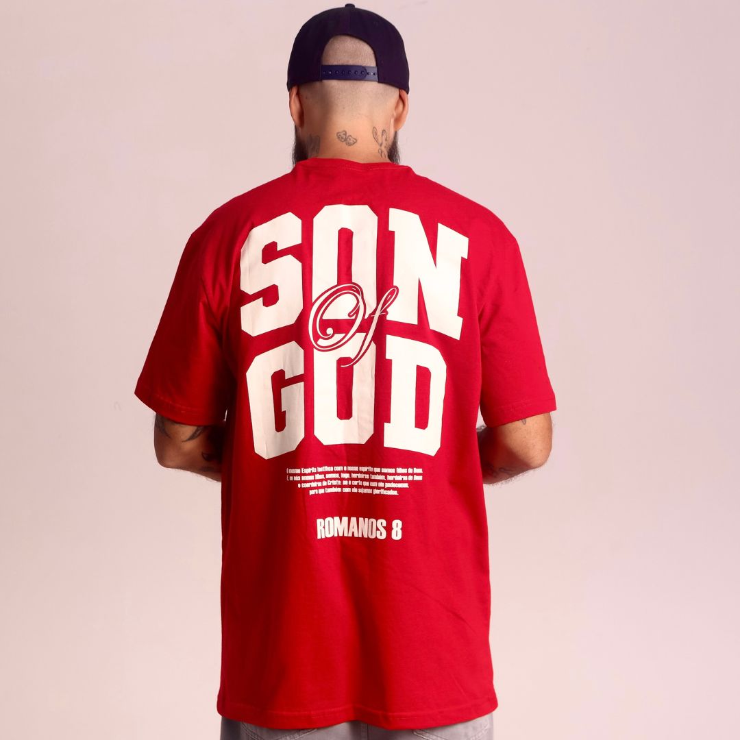 T-shirt Vermelha Unissex “Son of God”