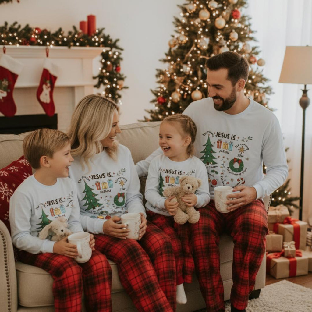 Pijama de Natal Família - Conjunto Xadrez