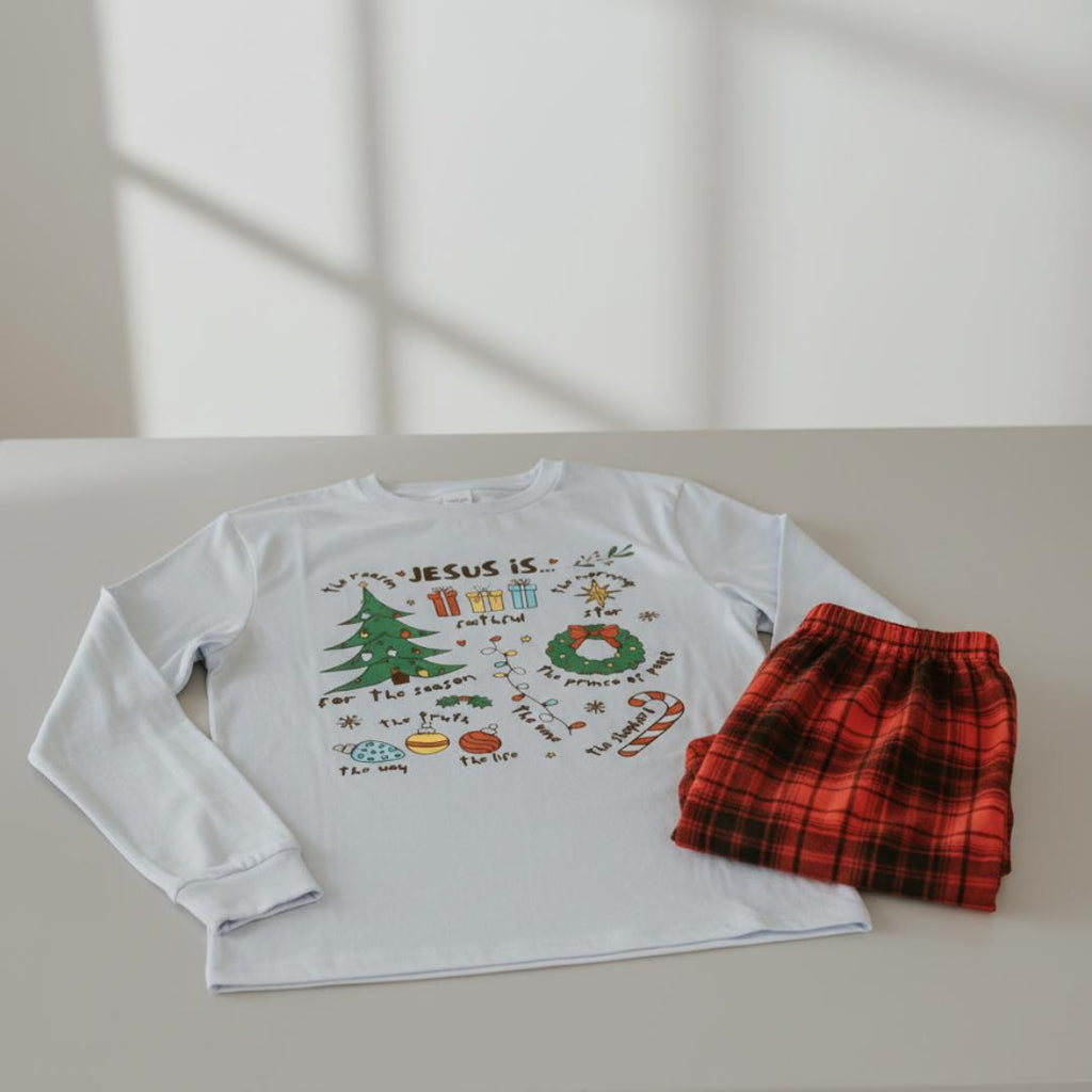 Pijama de Natal Família - Conjunto Xadrez