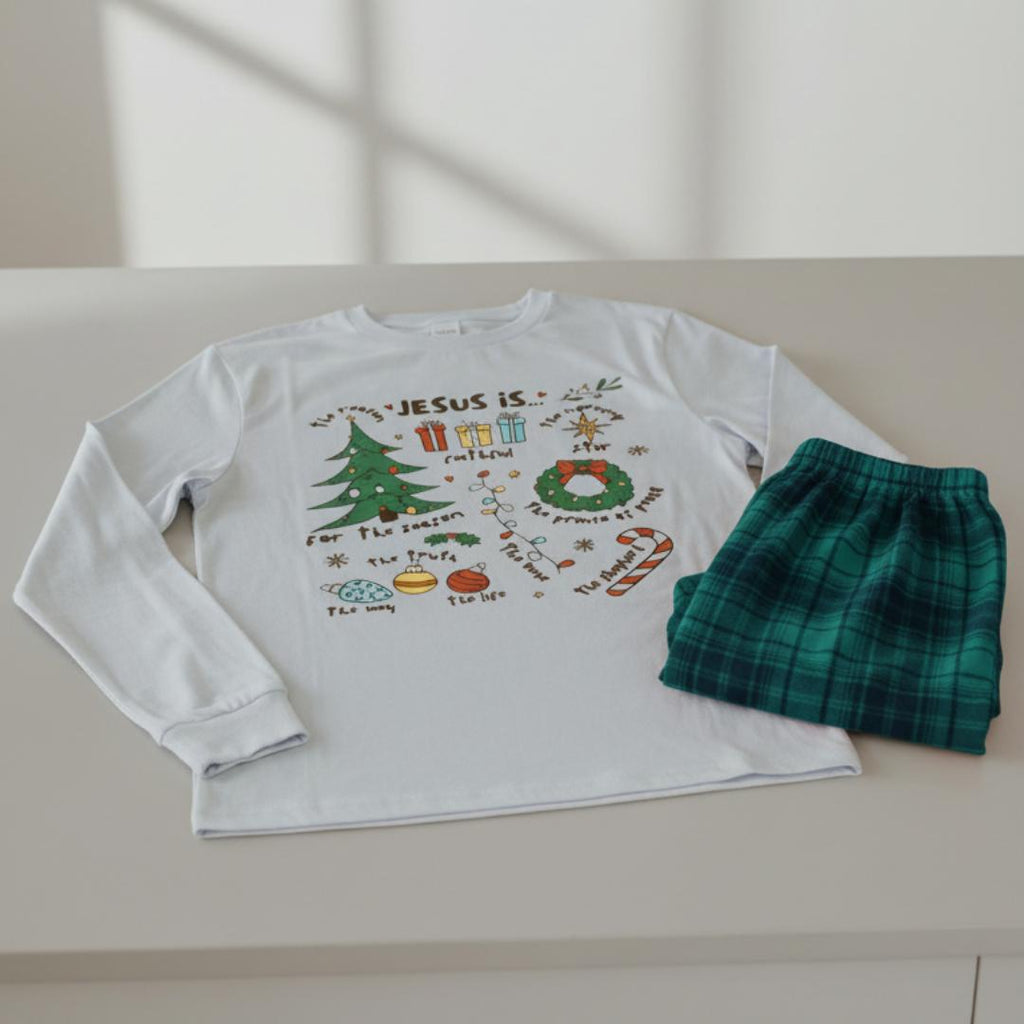 Pijama de Natal Família - Conjunto Xadrez