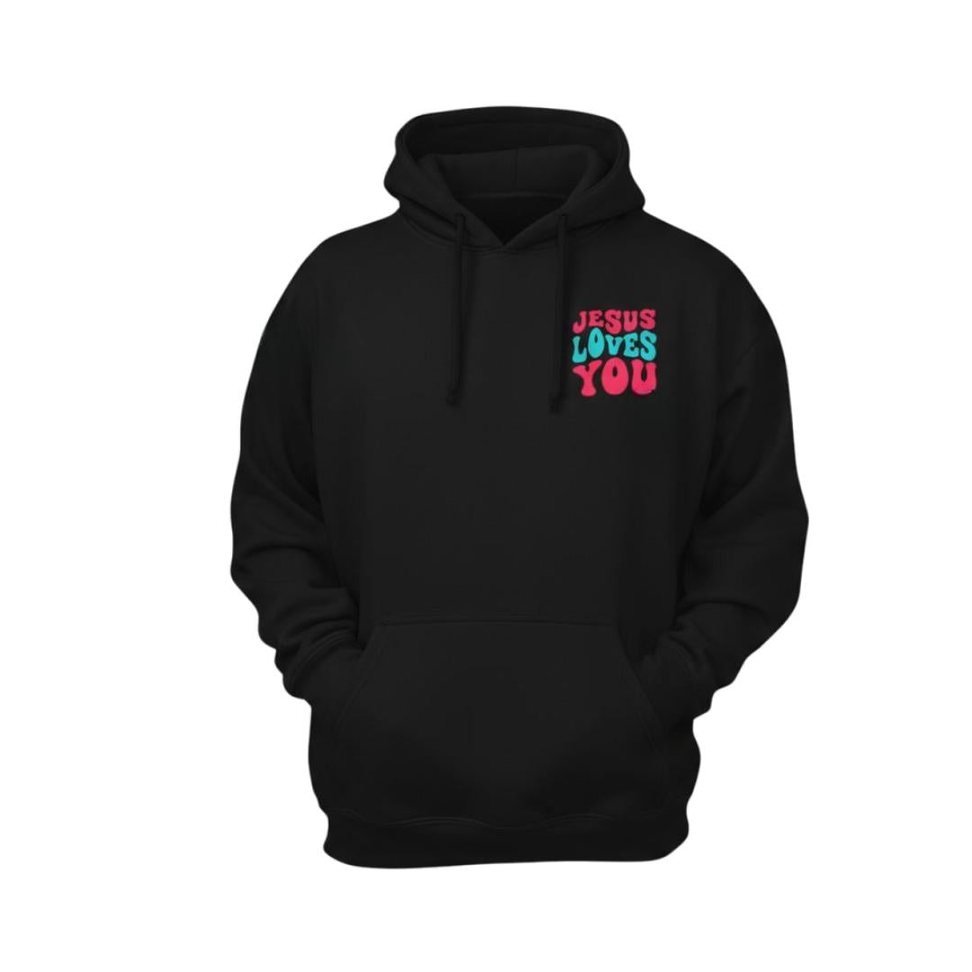 Hoodie Preto JESUS LOVES YOU