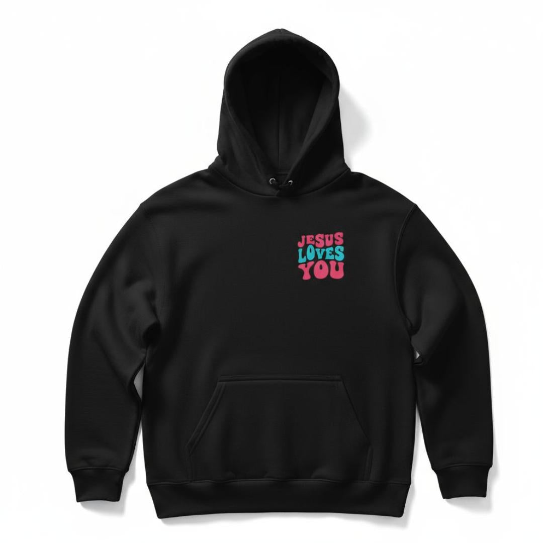 Hoodie Preto JESUS LOVES YOU