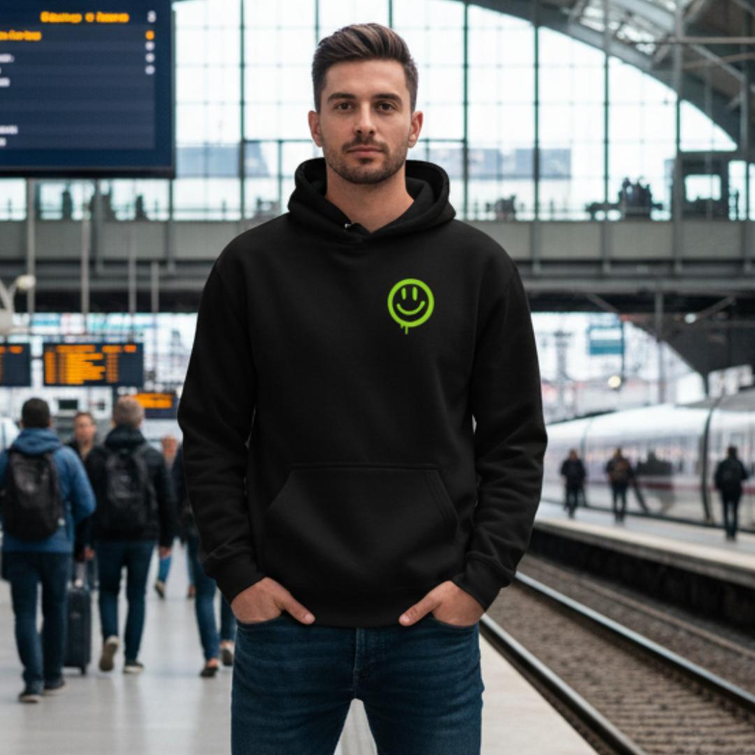 Hoodie Preto JESUS MAKE ME SMILE