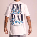 T-shirt Branca Unissex “Em tudo dai Graça”