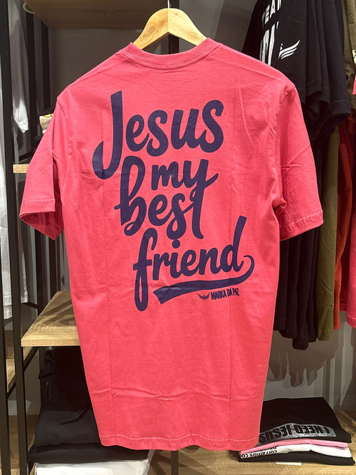 T Shirt Rosa Jesus is my best friend