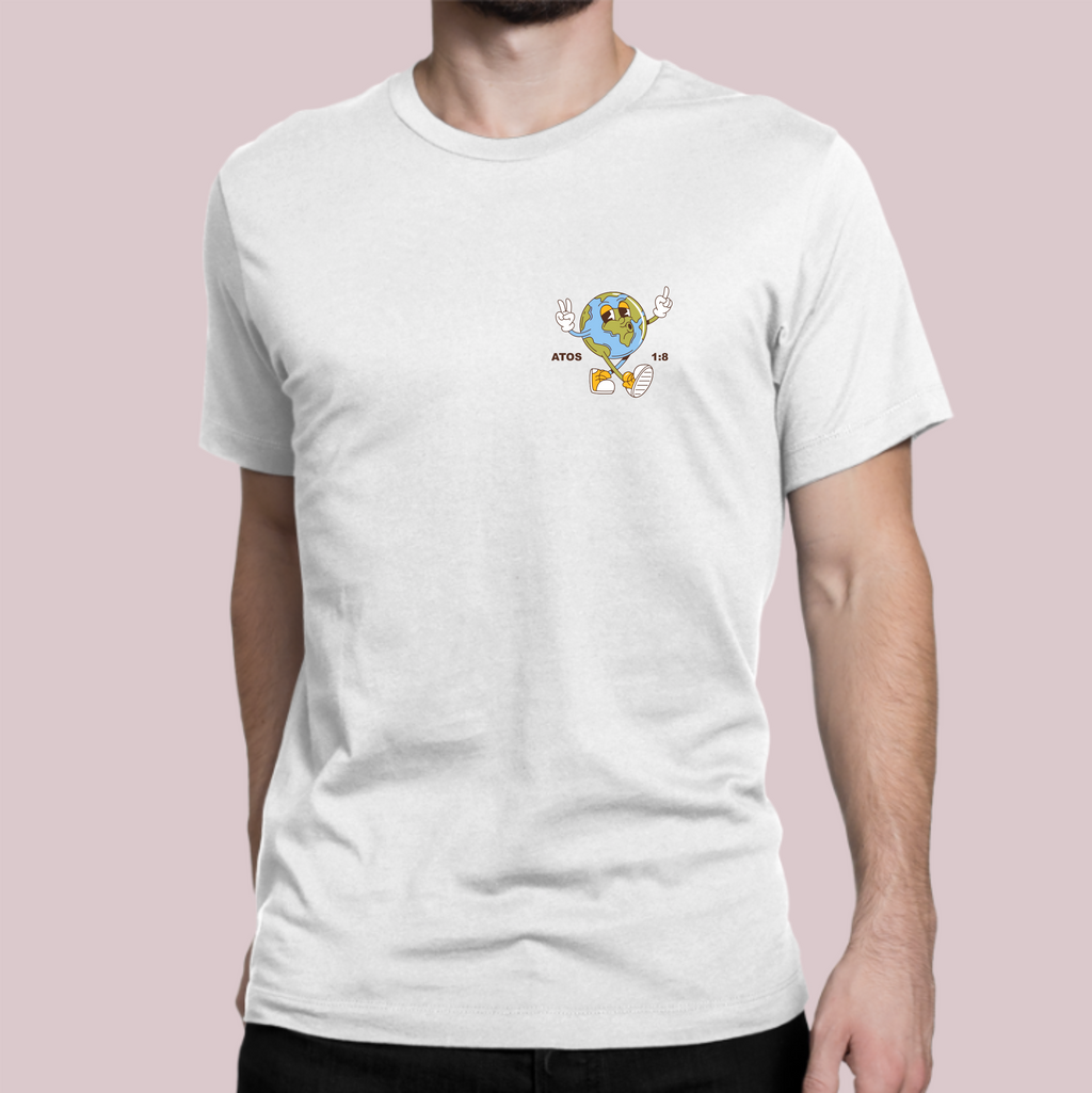 T-shirt Branca Até os Confins da Terra