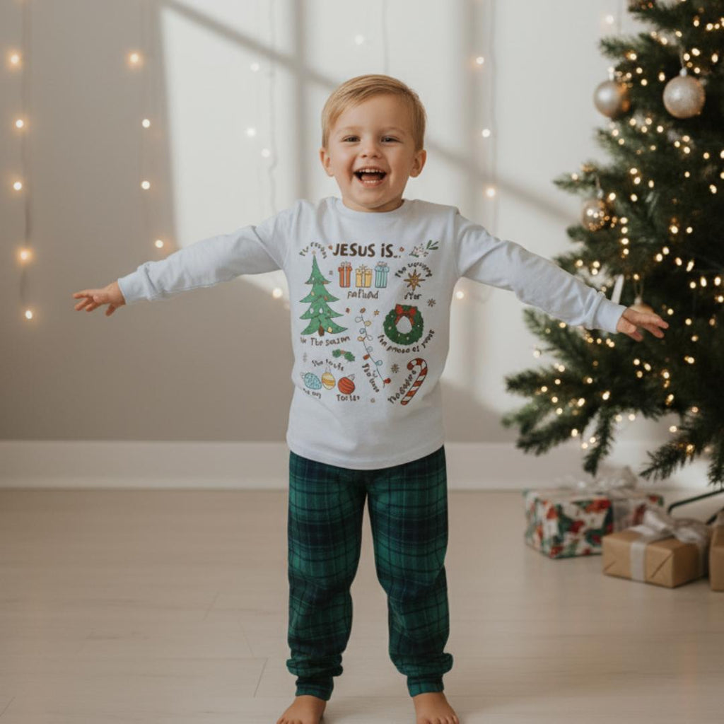 Pijama de Natal Família - Conjunto Xadrez